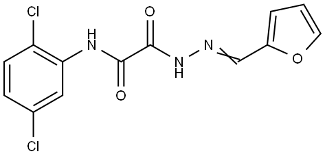 N-(2,5-DICHLOROPHENYL)-2-(2-(2-FURYLMETHYLENE)HYDRAZINO)-2-OXOACETAMIDE Struktur