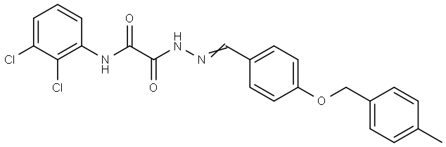 N-(2,3-DICHLOROPHENYL)-2-((2E)-2-{4-[(4-METHYLBENZYL)OXY]BENZYLIDENE}HYDRAZINO)-2-OXOACETAMIDE Struktur