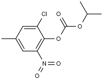 2-CHLORO-4-METHYL-6-NITROPHENYL ISOPROPYL CARBONATE Struktur