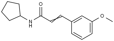 N-CYCLOPENTYL-3-(3-METHOXYPHENYL)ACRYLAMIDE Struktur