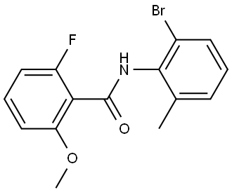 N-(2-BROMO-6-METHYLPHENYL)-2-FLUORO-6-METHOXYBENZAMIDE Struktur