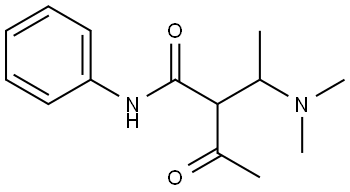 2-ACETYL-3-(DIMETHYLAMINO)-N-PHENYLBUTANAMIDE Struktur