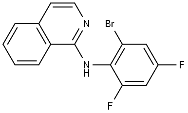 (2-BROMO-4,6-DIFLUORO-PHENYL)-ISOQUINOLIN-1-YL-AMINE Struktur