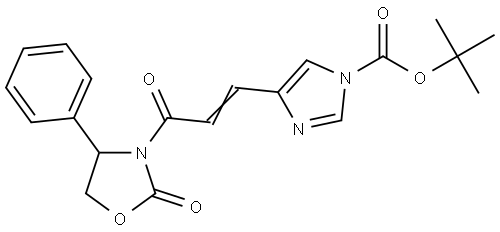 TERT-BUTYL 4-[(1E)-3-OXO-3-(2-OXO-4-PHENYL-1,3-OXAZOLIDIN-3-YL)-1-PROPENYL]-1H-IMIDAZOLE-1-CARBOXYLATE Struktur