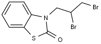 3-(2,3-DIBROMO-PROPYL)-3H-BENZOTHIAZOL-2-ONE Struktur