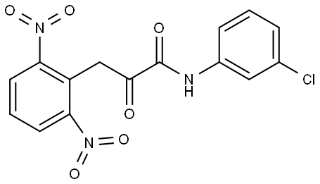 N-(3-CHLOROPHENYL)-3-(2,6-DINITROPHENYL)-2-OXOPROPANAMIDE Struktur