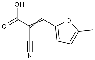 2-CYANO-3-(5-METHYL-2-FURYL)ACRYLIC ACID Struktur