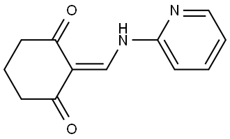 2-((2-PYRIDINYLAMINO)METHYLENE)-1,3-CYCLOHEXANEDIONE Struktur