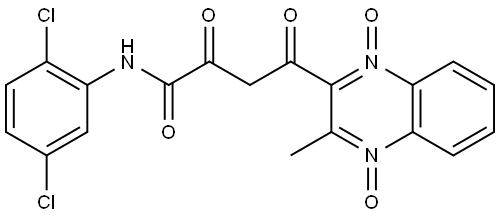 N-(2,5-DICHLOROPHENYL)-4-(3-ME-1,4-DIOXIDO-2-QUINOXALINYL)-2,4-DIOXOBUTANAMIDE Struktur