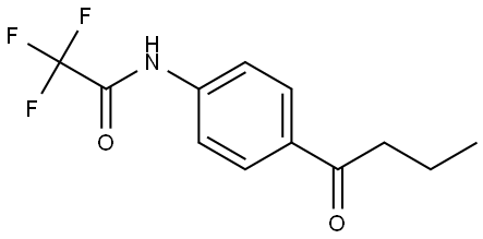 N-(4-BUTYRYLPHENYL)-2,2,2-TRIFLUOROACETAMIDE Struktur