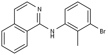 N-(3-BROMO-2-METHYLPHENYL)-1-ISOQUINOLINAMINE Struktur