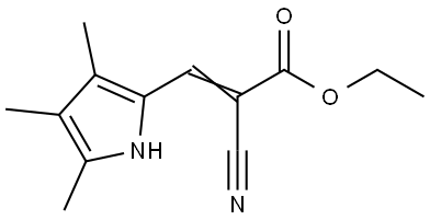 ETHYL 2-CYANO-3-(3,4,5-TRIMETHYL-1H-PYRROL-2-YL)-2-PROPENOATE Struktur