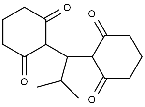 2,2'-(2-METHYLPROPANE-1,1-DIYL)DICYCLOHEXANE-1,3-DIONE Struktur