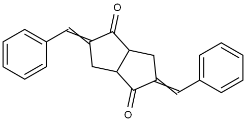 2,5-DIBENZYLIDENEHEXAHYDRO-1,4-PENTALENEDIONE Struktur