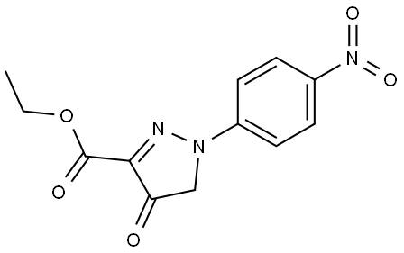 ETHYL 1-(4-NITROPHENYL)-4-OXO-4,5-DIHYDRO-1H-PYRAZOLE-3-CARBOXYLATE Struktur