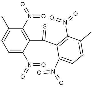 BIS(3-METHYL-2,6-DINITROPHENYL)METHANETHIONE Struktur