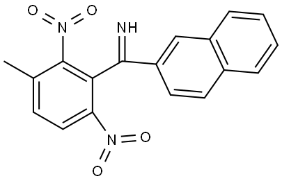 (3-METHYL-2,6-DINITROPHENYL)(2-NAPHTHYL)METHANIMINE Struktur