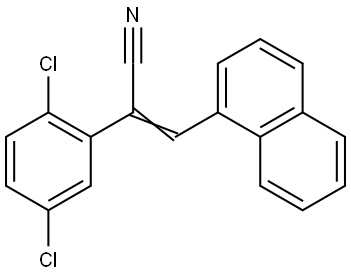 2-(2,5-DICHLOROPHENYL)-3-(1-NAPHTHYL)ACRYLONITRILE Struktur