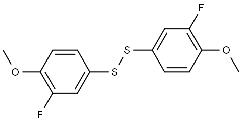 Disulfide, bis(3-fluoro-4-methoxyphenyl) (9CI) Struktur