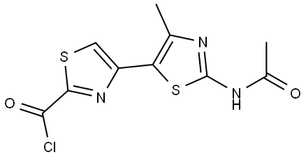 [4,5'-Bithiazole]-2-carbonyl chloride, 2'-(acetylamino)-4'-methyl-