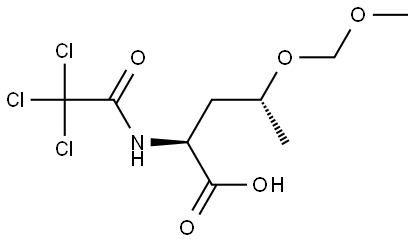 D-threo-Pentonic acid, 2,3,5-trideoxy-4-O-(methoxymethyl)-2-[(2,2,2-trichloroacetyl)amino]- Struktur