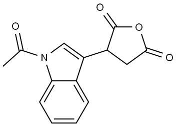 3-(1-acetyl-1H-indol-3-yl)dihydro-2,5-furandione Struktur