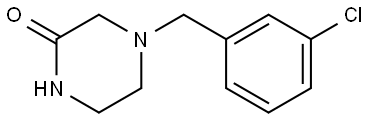 4-(3-CHLOROBENZYL)-2-PIPERAZINONE Struktur