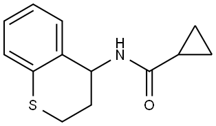 N-(3,4-DIHYDRO-2H-1-BENZOTHIOPYRAN-4-YL)CYCLOPROPANECARBOXAMIDE Struktur