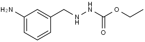 ethyl 2-(3-aminobenzyl)hydrazinecarboxylate Struktur