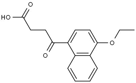 4-Ethoxy-γ-oxo-1-naphthalenebutanoic acid Struktur