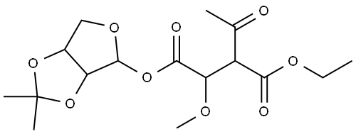 4-Pentulosonic acid, 3,5-dideoxy-3-(ethoxycarbonyl)-2-O-methyl-, tetrahydro-2,2-dimethylfuro[3,4-d]-1,3-dioxol-4-yl ester, [3aR-(3aα,4α,6aα)]- (9CI)