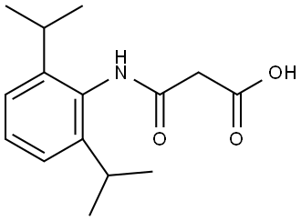 3-(2,6-DIISOPROPYLANILINO)-3-OXOPROPANOIC ACID Struktur