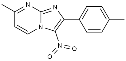 7-METHYL-2-(4-METHYLPHENYL)-3-NITROIMIDAZO[1,2-A]PYRIMIDINE Struktur