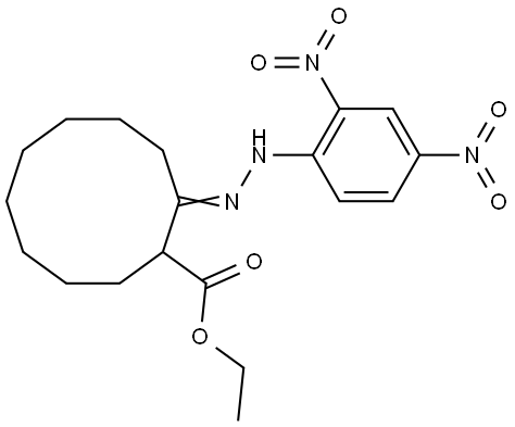 ETHYL (2Z)-2-[(2,4-DINITROPHENYL)HYDRAZONO]CYCLODECANECARBOXYLATE Struktur