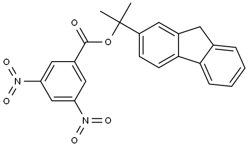 1-(9H-FLUOREN-2-YL)-1-METHYLETHYL 3,5-DINITROBENZOATE Struktur