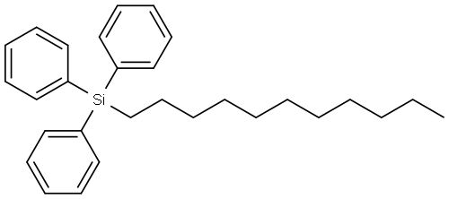 TRIPHENYL(UNDECYL)SILANE Struktur