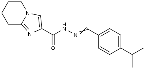 N'-(4-ISOPROPYLBENZYLIDENE)-5,6,7,8-TETRAHYDROIMIDAZO[1,2-A]PYRIDINE-2-CARBOHYDRAZIDE Struktur