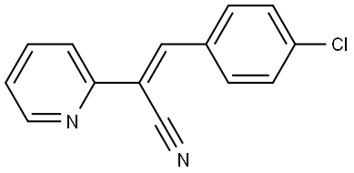 2-Pyridineacetonitrile, α-[(4-chlorophenyl)methylene]-, (αZ)- Struktur