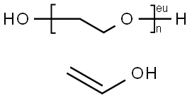 Macrogol-poly(vinyl alcohol) graft-copolymer Struktur