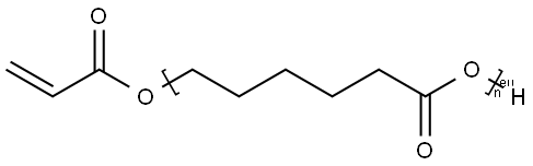 α-Hydro-ω-[(1-oxo-2-propenyl)oxy]poly[oxy(1-oxo-1,6-hexanediyl)] Struktur