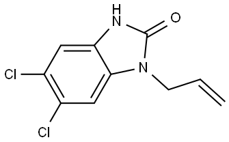 1-allyl-5,6-dichloro-1,3-dihydro-2H-benzimidazol-2-one Struktur