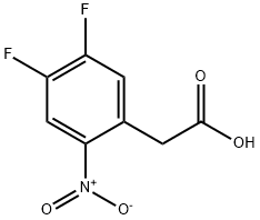 2-(4,5-Difluoro-2-nitrophenyl)acetic acid Struktur