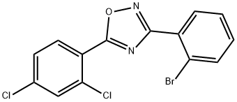 3-(2-Bromophenyl)-5-(2,4-dichlorophenyl)-1,2,4-oxadiazole Struktur