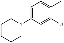 1-(3-Chloro-4-methylphenyl)piperidine Struktur