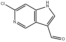 6-chloro-1H-pyrrolo[3,2-c]pyridine-3-carbaldehyde Struktur