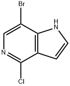 1H-Pyrrolo[3,2-c]pyridine, 7-broMo-4-chloro- Struktur