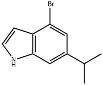 1H-Indole, 4-broMo-6-(1-Methylethyl)- Struktur