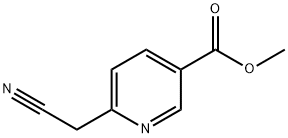 3-Pyridinecarboxylic acid, 6-(cyanoMethyl)-, Methyl ester Struktur