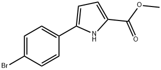 Methyl 5-(4-broMophenyl)-1H-pyrrole-2-carboxylate Struktur