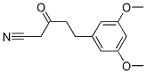 5-(3,5-diMethoxyphenyl)-3-oxopentanenitrile Struktur